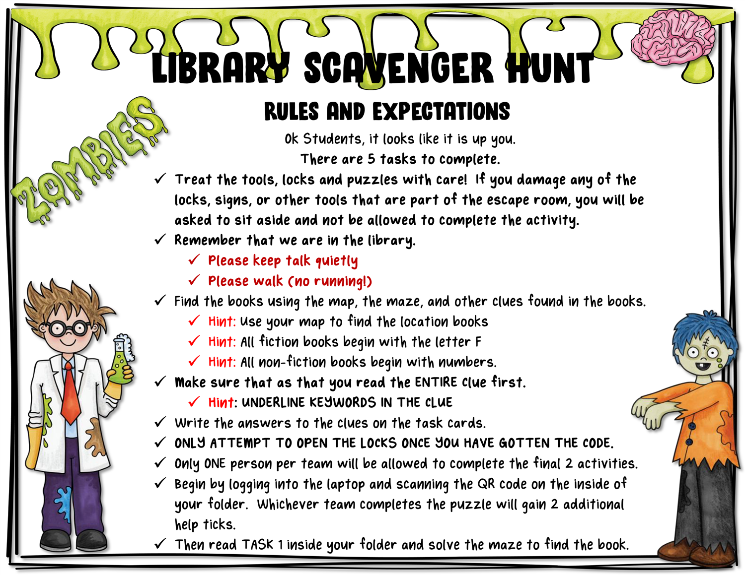 Scavenger Hunt Rules